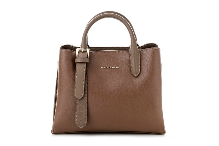 Vince Camuto Bolso de Piel de Polivinilo Mink - Elegante y Sofisticado, 36x11x26 cm, Color Visón